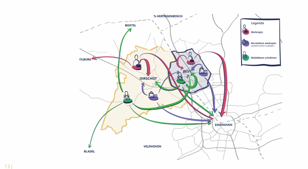 visuele weergave van de inwoners oriëntatie