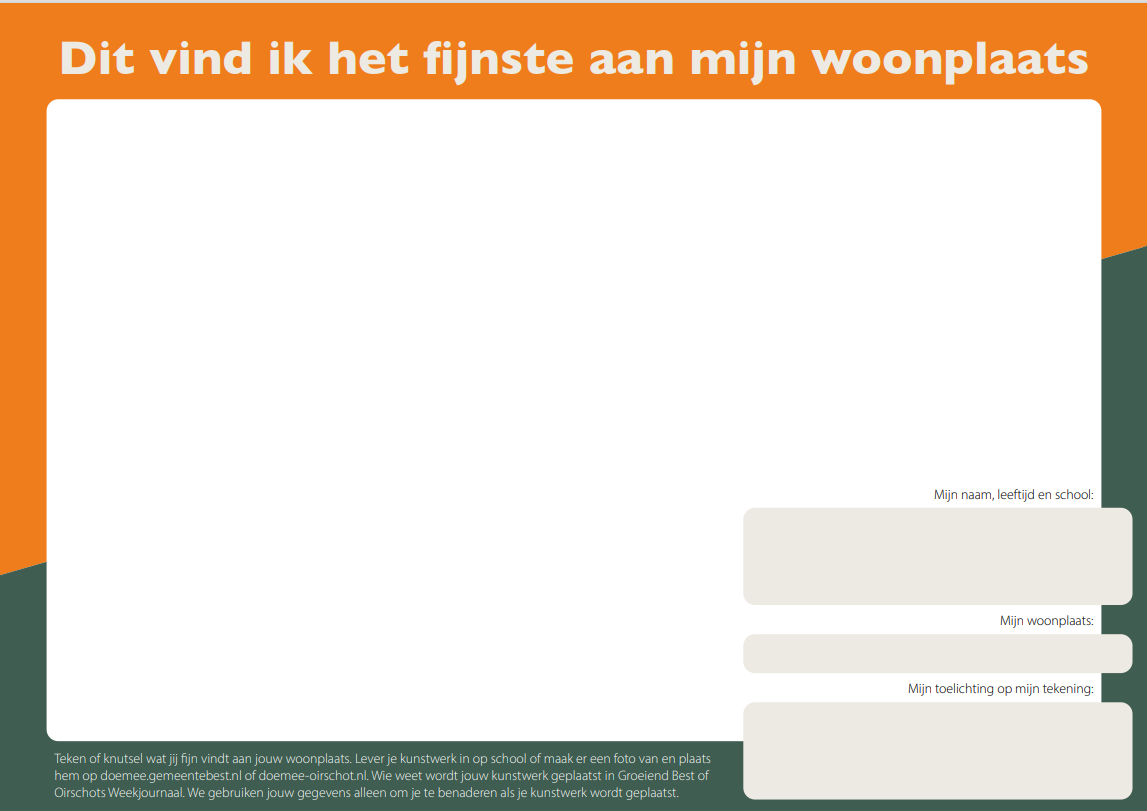 Voorbeeld lege kleurplaat