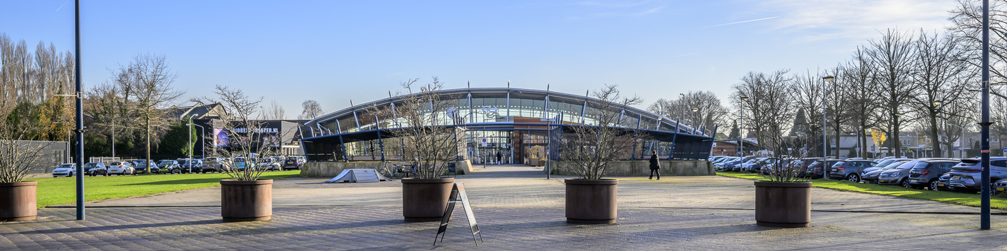 front of the station building